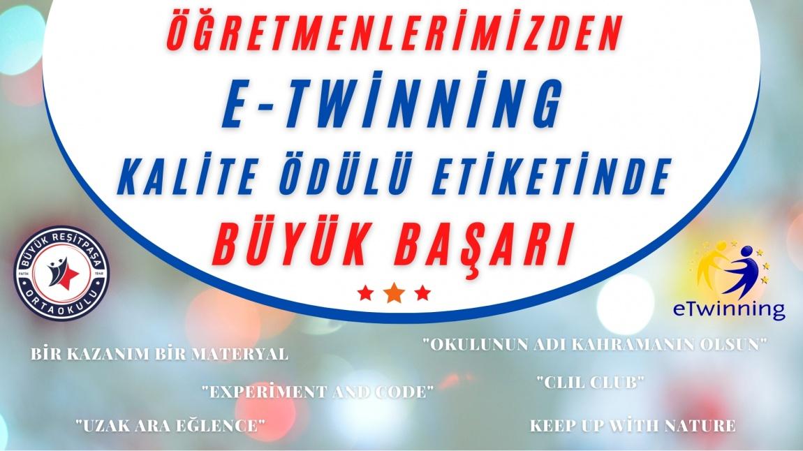 Öğretmenlerimiz E-Twinning Kalite Etiketi İle Ödüllendirildi
