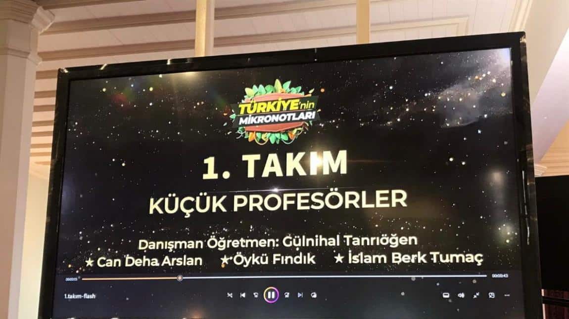 Türkiye'nin Mikrotonları yarışmasında İstanbul Şampiyonu olduk...